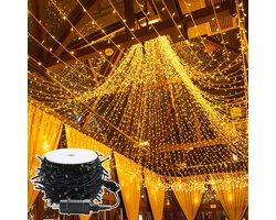 Lichtsnoer LED Fairy Lights 30 m - Warmwit - met Stekker 8 Lichtstanden - IP44 Waterdicht - Buiten Binnen - Feestverlichting voor Kerstmis Bruiloft en Halloween - NAIZY