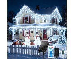 Lichtsnoer op zonne-energie + plug, 25 m + 5 m, 660 leds, kerstverlichting voor buiten, 8 modi, uitbreidbaar, lichtketting voor buiten, USB-stroom, IP65 waterdicht, met afstandsbediening en