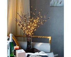 Lichtsnoer takken - Decoratieve verlichting - Sfeer creëren - Buigbare takken - 20 LED lampjes - Warmwit