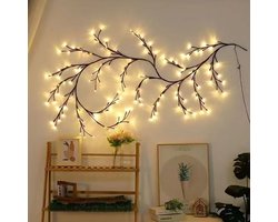 Lichttakken voor binnen - verlichte wilgentakken - 144 LED wilgentak-feeënverlichting - wandlamp - Boom wanddecoratie - Kunstmatige lichttakken - slaapkamerdecoratie - woonkamer - decoratie - Sfeerverlichting - Herfst decoratie slingerlampjes