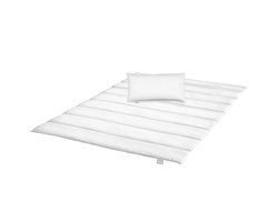 liebling 135 x 200 cm dekbedset met kussen | licht zomer dekbed | incl. 1x dekbed en 1x kussen (40 x 80 cm) | doorgestikt dekbed van 100% microvezel | Made in EU | wasbaar op 40 graden | wit