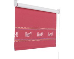 Lief! Verduisterend rolgordijn roze - 2399 - 90 x 190 cm