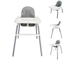 Liefjes & Co Kinderstoel - Eetstoel Baby – Inclusief Kussen – Verstelbare Baby Eetstoel – 2 in 1 & Peuterstoel – Wit
