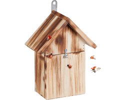 lieveheersbeestjeshotel - tuin - balkon - 4 openingen - hout - insectenhotel