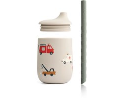 Liewood Ellis Sippy Cup | Emergency Vehicle / Sandy