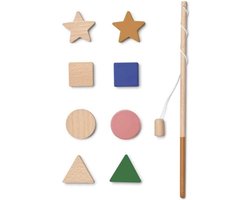 Liewood - Houten Hengelspel Sebastian - Speelgoed en spellen - Geometric Surf Blue Multi Mix