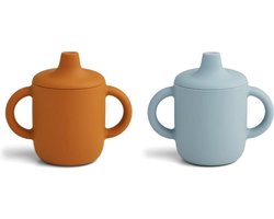 Liewood Neil tuitbeker 2-pack Mustard/sea blue mix