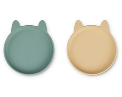 Liewood olivia bord 2 pack rabbit peppermint wheat yellow mix