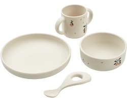 Liewood - Siliconen Kinderservies Vivi - Servies en bestek - Peach Sea Shell Mix