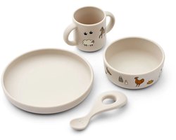 Liewood Vivi Bedrukt Servies Colour Farmhouse/Sandy