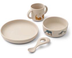 Liewood Vivi Serviesset All Together / Sandy | 4-delig