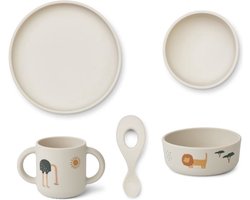 Liewood Vivi Siliconen Set - Safari/Sandy Mix