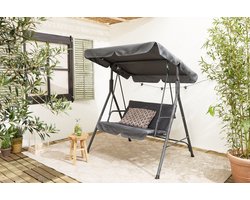 Lifa Garden Schommelbank - 2 personen - Antraciet - 140x110x153cm (LxBxH) - Max belastbaar 220kg