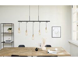 Lifa Living Hanglamp Hamar - Hanglampen eetkamer en woonkamer - E27 - Zwart Goud