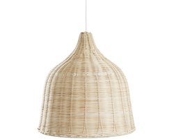 LIFA LIVING Hanglamp - Plafondlamp - Industrieel - Rond - Rotan - Bamboe - E27