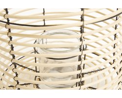 LIFA LIVING Lantaarn – Modern – Naturel – Bamboe Kaarsenhouder – 45 cm