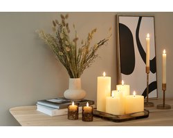 Lifa Living Led kaars set/9 - Creme - Led kaarsen met bewegende vlam - op batterijen