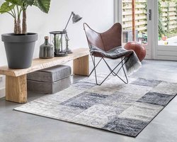 Lifa Living Patchwork Dark Grey - 230 x 330