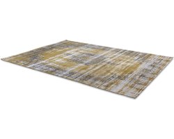 Lifa Living - Vloerkleed - Okergeel - Vintage - Oosters - Synthetisch Wol - 80 x 150 cm