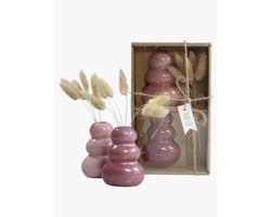 Life is A Gift - vaasje - droogbloemen - roze - kado - herfst