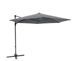 LifeGoods Parasol - Ø300 cm - One-push Systeem - Waterdicht - met Hoes - Antraciet