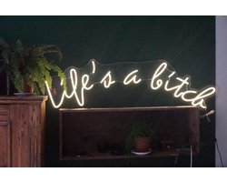 Life's a Bitch Utrecht Neon LED Light Sign Lamp Verlichting Licht Bord Winkel Display Bedrijfslogo Dim Verstelbaar