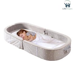 LifeStages - Grondbed - Huisbed - Bed - 140cm x 64cm x 18cm - Lichtgrijs