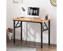 LifeStages® Opvouwbare computertafel, 100 x 60 x 75 cm, pc-bureau, kantoorwerkstation voor thuiskantoor, als bureau, eettafel of vergadertafel