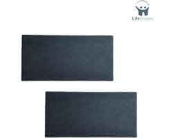 LifeStages - Wandlamp Binnen met Snoer - Wandlamp met Touch-schakelaar - Drie Lichtkleuren - Continue Dimmer - LED - Draadloos en Magnetische Installatie - Interieur Decoratie - Nachtkastje - 2 Stuks - Zwart