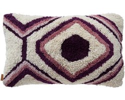 Lifestyle Kussen SACHI Donker Paars 50X30cm