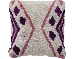 Lifestyle Kussen SACHI Donker Paars 50X50cm