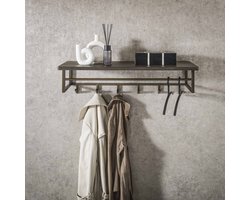 LifestyleFurn Kapstok Dishon Antiek Brass, Met 6 haken - Brons antiek