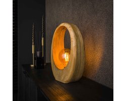 LifestyleFurn Tafellamp Laurene Mangohout, 43cm hoog - Massief mango naturel