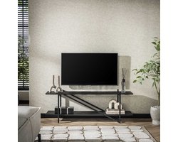 LifestyleFurn TV-meubel Jerrod - Liquid metal - 140cm