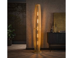 LifestyleFurn Vloerlamp Lori - Mangohout - 5-lamps