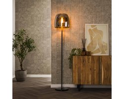 LifestyleFurn Vloerlamp Rift Smoke glas, 170cm - Smoke grey glas