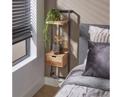 LifestyleFurn Wandrek/Nachtkastje Corie - Massief Acacia