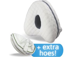 Lifetec Premium ® Ergo Knee - Orthopedisch Kniekussen voor in bed - Ergonomisch Beenkussen - Zijslaap kussen