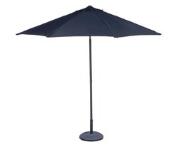 Lifetime Garden Parasol - Zonnescherm voor Balkon en Terras - ⌀300 x 300 cm - Rechthoekige Strandparasol - Parasol zonder Standaard - Zwart