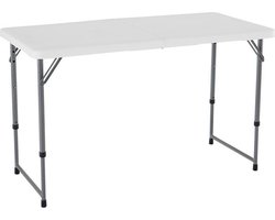 Lifetime Kevin tafel - Wit - Opvouwbaar - 122x61x91 cm