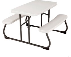 Lifetime® Kindertafel Opvouwbaar - Picknickset voor binnen en buiten - Creme