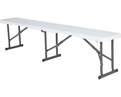 Lifetime® Kunststof bank opbouwbaar - Wit - 29x183x42cm