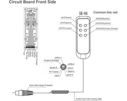 Lift Bed Stoel - Afstandsbediening - Elektrische Lounger - Bedbediening - PVC IP66 - Slijtvaste 8 Polige Lifting Stoelbediening - Reserveonderdelen met Haakontwerp