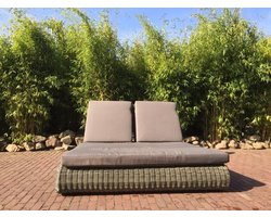 Ligbed Duo Corsica offwhite kussens