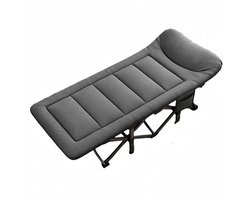 Ligbed - Ligstoel - Ligbed opvouwbaar - Ligbed Inklapbaar – Opvouwbare Ligstoel met Kussen – Draagbaar Zonnebed voor Tuin, Camping & Balkon – Tot 160KG