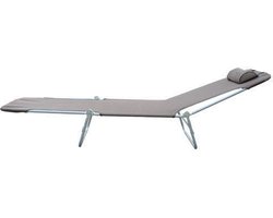 Ligbed - Ligstoel tuin - Tuinstoel - Tuinstoelen - Stoelen - Tuinmeubelen - Zonnebed - Bruin