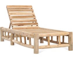 Ligbed - Tuin - Teak Hout - Tuinset - Tuinmeubel - Tuinstoel - 200 x 70 x 35 cm
