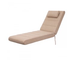 Ligbed Tuinkussen Malaga Beige Waterafstotend- Ligmatras - Multifunctioneel - Comfortabel - Duurzaam - Stijlvol - 204x60 cm