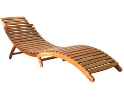 Ligbedden 2 st | Loungebed | Ligstoel met kussens massief acaciahout