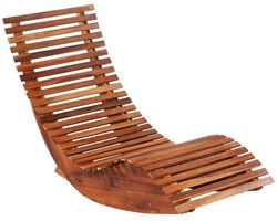 Ligbedden schommelend 2 st | Loungebed | Ligstoel acaciahout